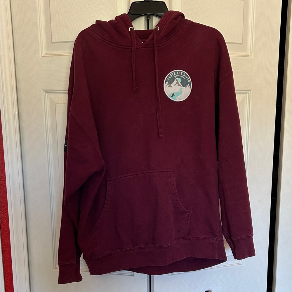 Men’s Beauty Status Mystery Alaska Hoodie - Size XL - Burgundy